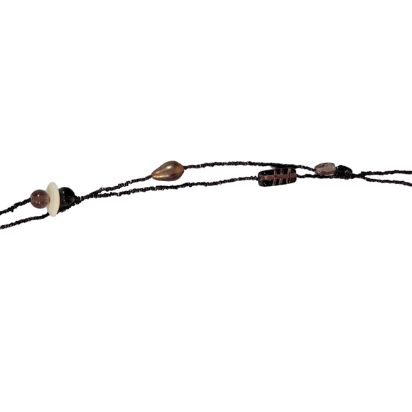 Set of 2 Vintage Jewelry Glass Beaded Necklaces Fashion Accessories - Picture 4 of 15